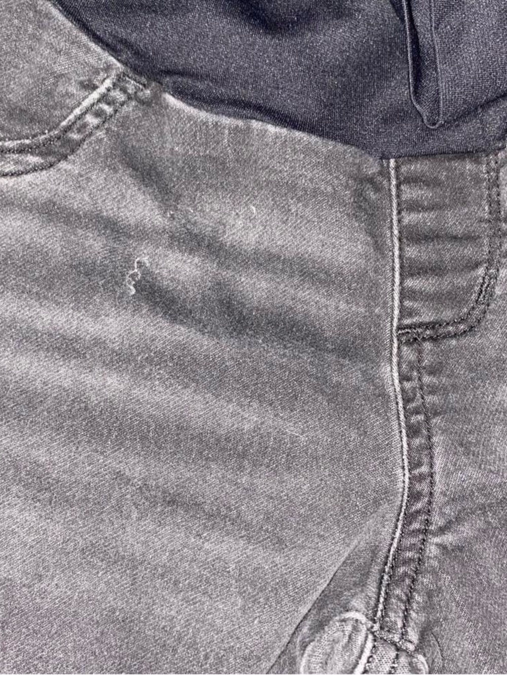 Sonoma Navy Overband Straight Leg Maternity Jeans - Picture 4 of 5